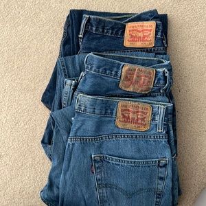 Men’s Levi Strauss jeans. 550, size W36 L32, 3 pairs